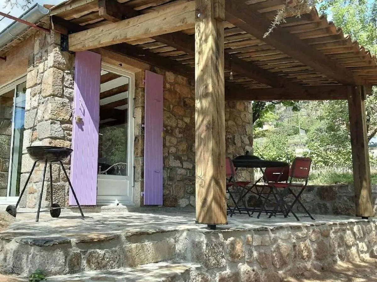 Charming Stone Tiny House With Shared Pool, Chambonas Villa Holiday home